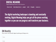 Tablet Screenshot of digitalmeaning.co